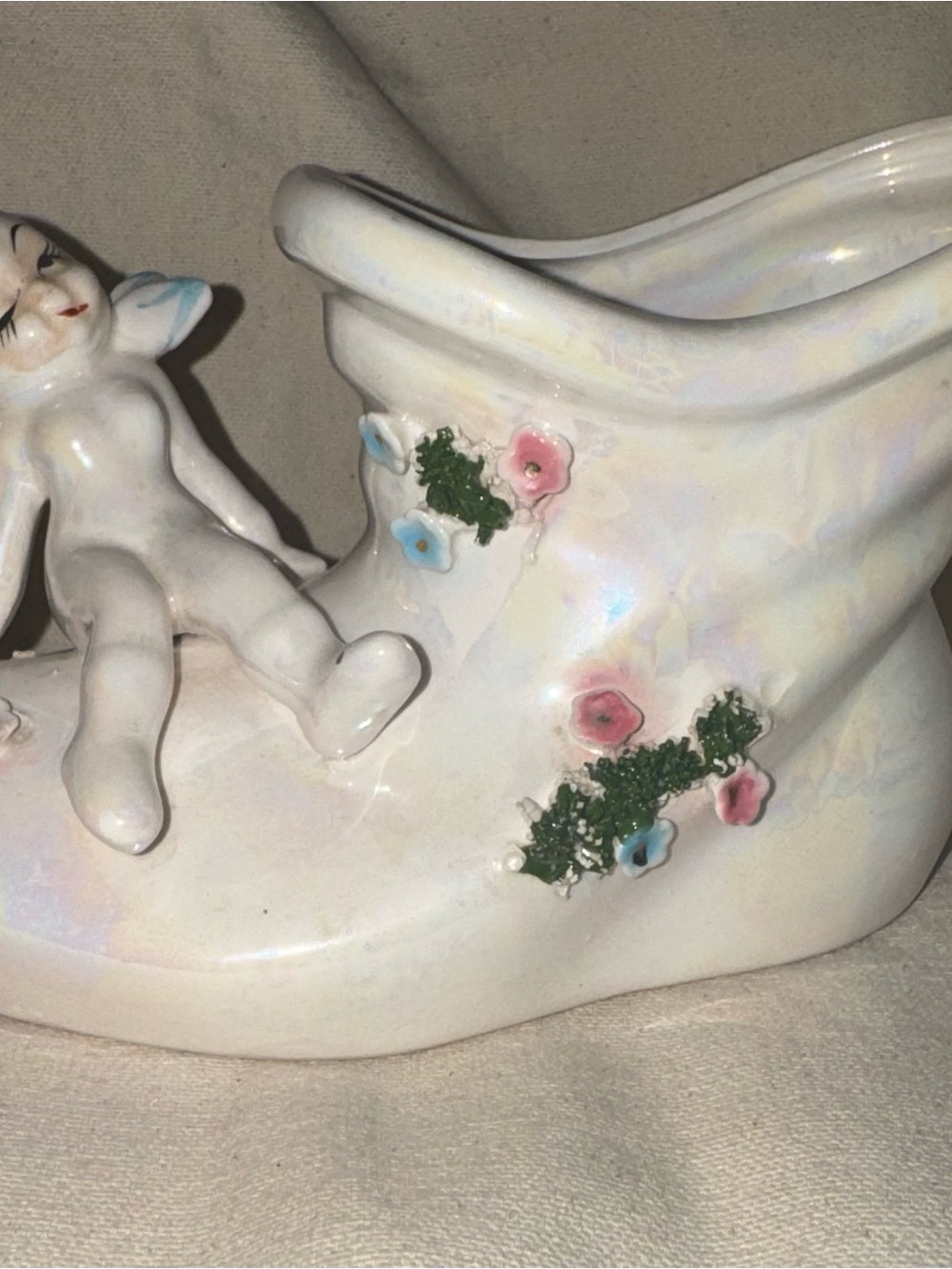 Vintage Kelvin Exclusives Lustreware Ceramic Pixie Planter-Japan